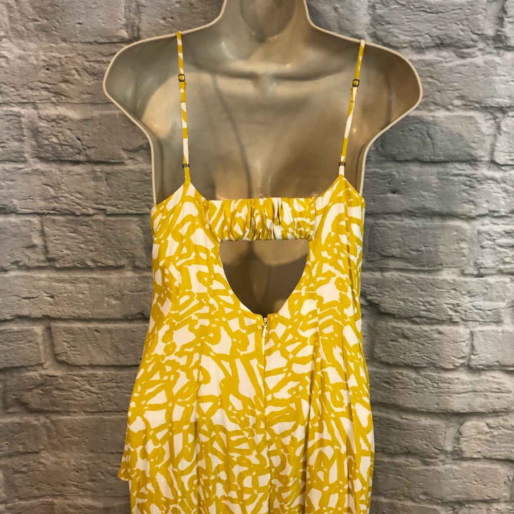 Anthro Maeve Goldenrod Brittany Ruffle Jumpsuit - Picture 6 of 8